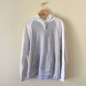 American Rag CIE, White/Gray Large Hoodie